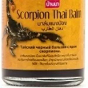 Натуральный черный бальзам с ядом скорпиона BANNA Scorpion Thai Balm 50 гр.